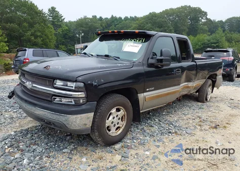 2002 Chevrolet Silverado 1500 Ls из США, поврежденный, VIN 2GCEK19V621160783